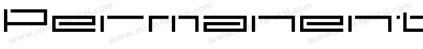 Permanent Bold One字体转换